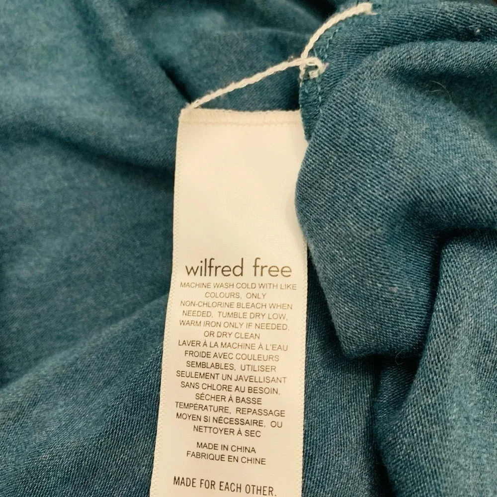 Wilfred Free Oversized Polo Neck Sweater in Green XS - Picture 7 of 8